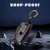 Interior Mouldings 360° New Leather Car Key Case Set Suitable for BMW Blade 3D Stereoscopic Car key Cover Protection Key Set wit