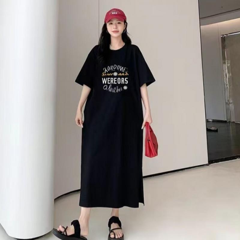 Shop   Women S overSized Lettered Slit Maxi dreSS wdmS Wdr tS14501598