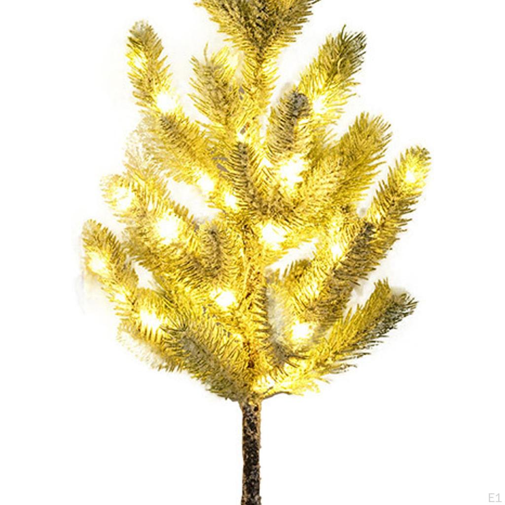 Christmas Pine Tree Light Tabletop Ornament Centerpiece Gift Lighting Fixtures Artificial Lamp