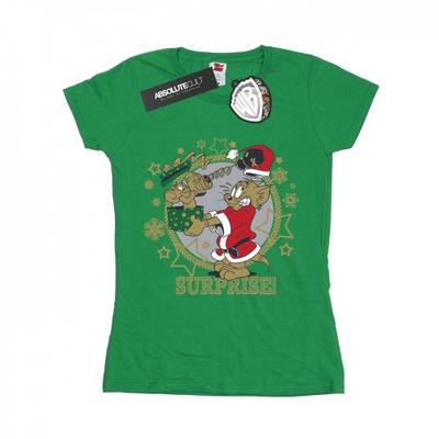 Womens/Ladies Christmas Surprise Cotton T-Shirt