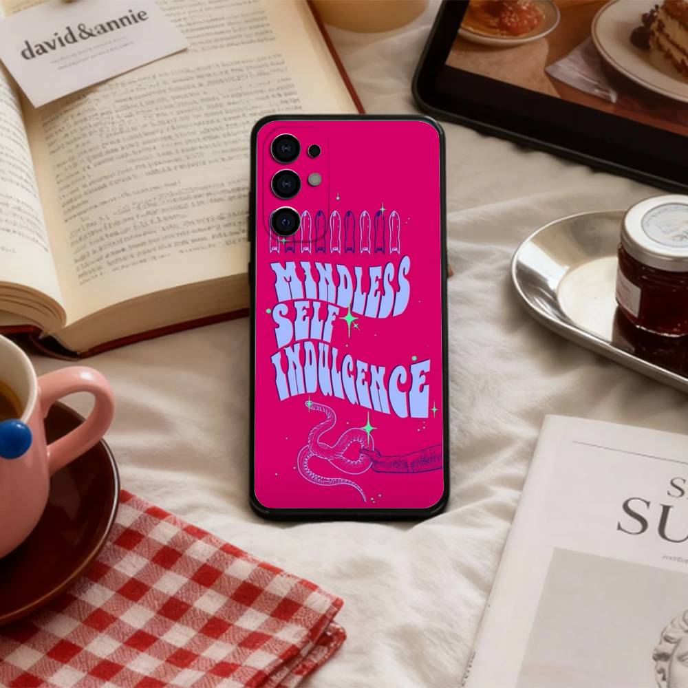M-Mindless S-Self Indulgence Phone Case For Samsung S 25,24,23,22,30,21,10,9,Ultra,Plus,Lite,FE,4,5 G Soft Black Case