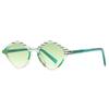 Cross-Border European and American Narrow Diamond-Shaped Sunglasses for Men Trendy Street Photography Modern Charming Retro Su