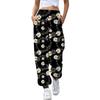 Women's Gigital Color Printing Casual Sports Pants Loose Drawstring Trousers
