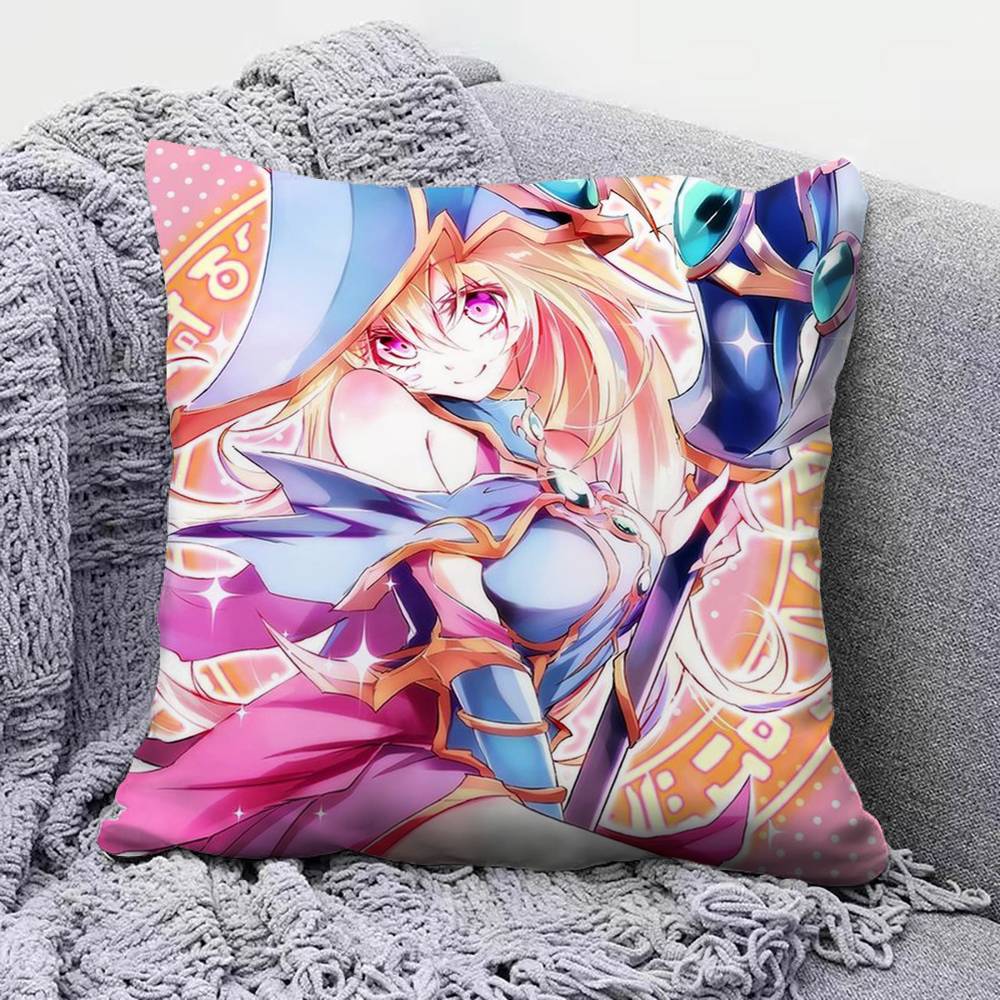 Black Magician Girl YOGIOH Anime Girl Pillow Covers Home Sofa Cushion Covers and Aecorative Custom
