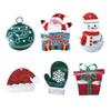 Set of 6 Plastic Christmas Gift Bag Creative Wrapping Bags for Home and Office Gifting Stylish Festives Present Pouches