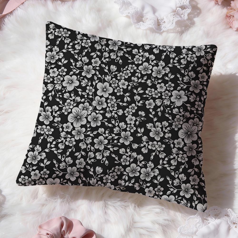 Small floral patterns Cushion Cover Premium Comfort Reversible Pillow Cove Two in One Design for Any Room  Car Interior