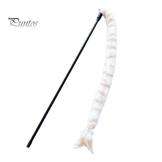 Cat Hunting Toy Funny Stick Toy, Toys for Indoor Cats, Interactive Pet Teaser Wand, Plush Kitten Toys, Play Exercise Striped Tail