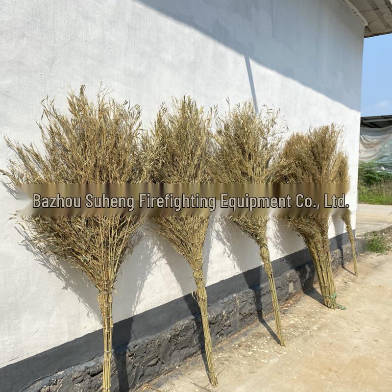 Bamboo Large Broom with Multi-strand Wire for Sanitation