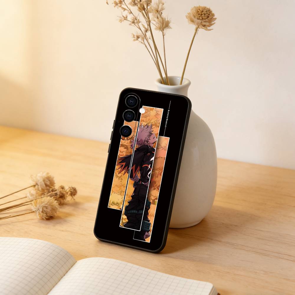 My Hero Academia Katsuki Bakugo Phone Case For Samsung Galaxy A73,A72,A71,A70,A53,A52,A51,Others Soft Black Cover