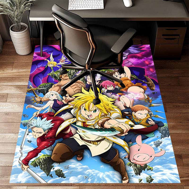 1pc Seven Deadly Sins2 Design Printed Area Rug Carpet for Bedroom Living Room Home Decor Rugs Mat Non Slip Mat Rug for Bedside