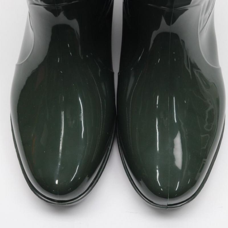 DeSire RoSe Women S gloSSy Belted Mid Calf Rain bootS