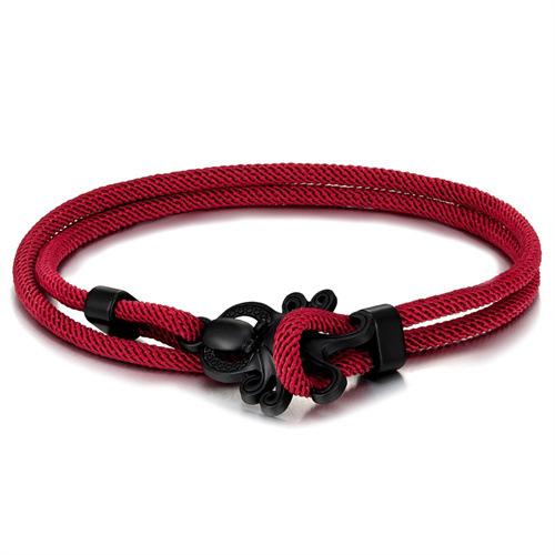 Colored Milan Rope Adjustable Hand Rope Black Octopus Multilayer Bracelet Beach Wind Vacation Wind