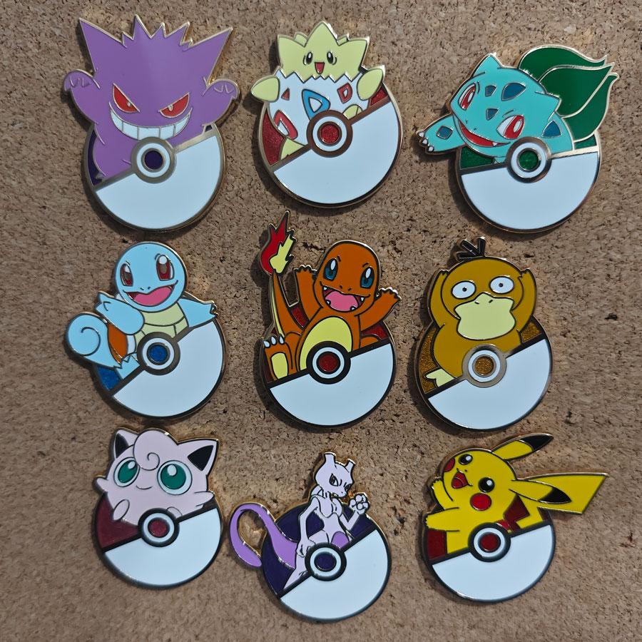 Pokemon Hard Enamel Pins Cute Anime Games Lapel Pins Women Men Brooch for Clothes Cute Badge Metal Jewelry Accessories Fans Gift
