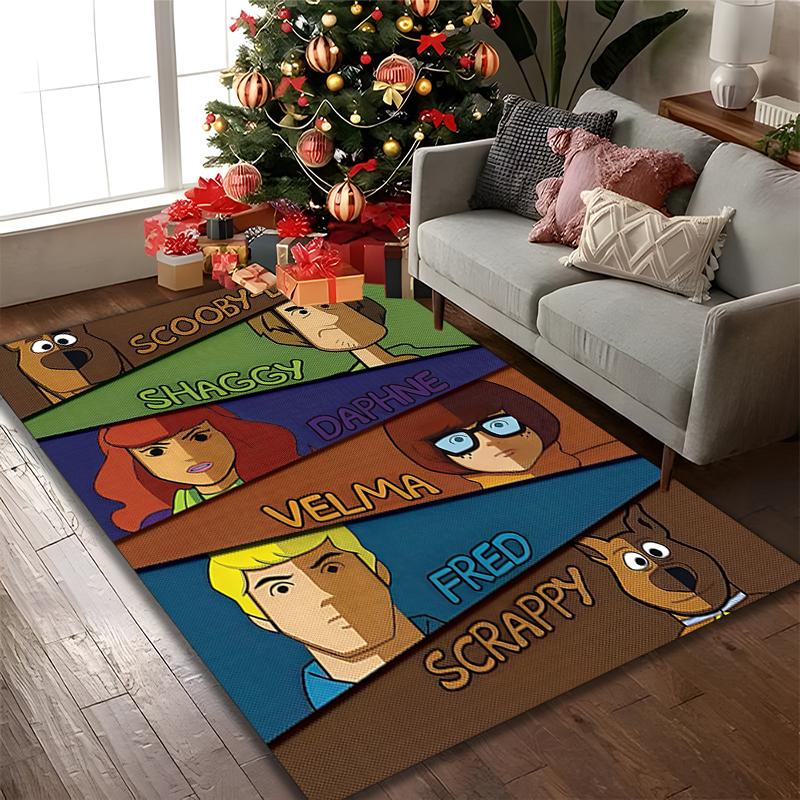 1pc Area Rug Appropriate for Office, SCOOBY-DOO Carpet, Versatile Printed Chair Rug, Durable Home Sofa Carpet