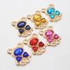 10pcs25 * 30MM Fashionable And Cute Alloy Teddy Bear DIY Accessories Hair Accessories Cartoon Phone Case Hole Shoe Accessories