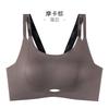 Women Seamless Wireless Soft Support Gathered Large Chest Minimizer Comfort Bra