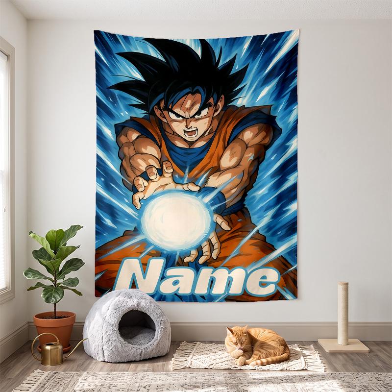 Dragon Ball (32) Customizable name decorative wall tapestry ideal choice for wall decor in bedrooms living rooms dorms and home