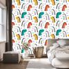 Colorful Dinosaurs Wallpaper for Living Room and Bedroom 50x1000