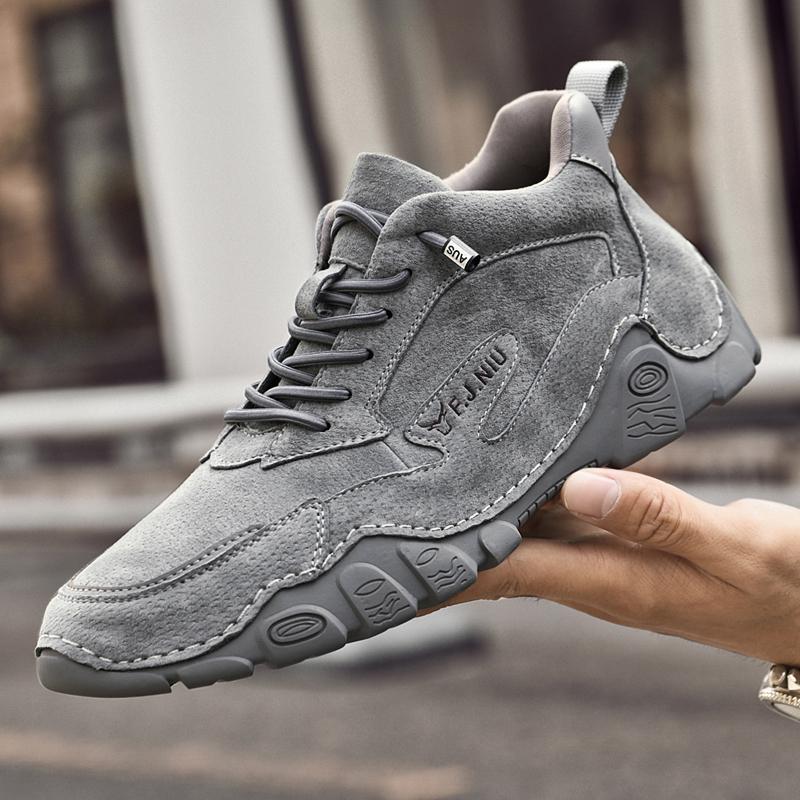 38-46 Herren Rutschfest Abriebfest Mode Lässige Lederschuhe Low Top Lederschuhe Outdoor Herren Winterstiefel