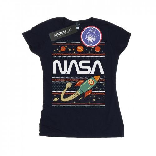 NASA Womens/Ladies Fair Isle Cotton T-Shirt