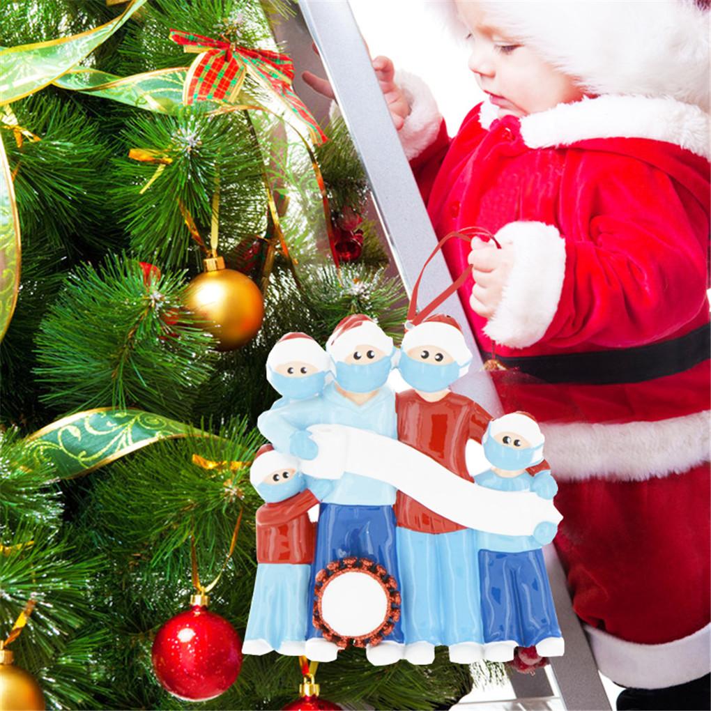 2020 Xmas Christmas Tree Hanging Pendant Ornament ADD Name DIY Family Decoration