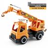 Plastic Tractor Excavator Bulldozer Drop Resistant Crane Truck Model Simulation Diecast  for Boys