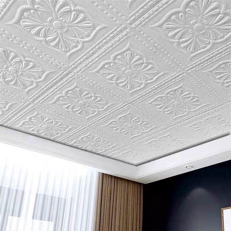 3D Self-Adhesive Ceiling Stickers - Waterproof Wallpaper for Ceiling Decoration