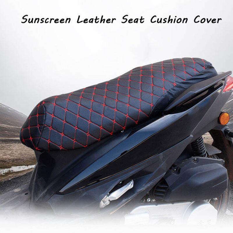 BLALION Motorcycle Seat Cover Thickened Waterproof Anti-skid Seat Protection 3D Faux Leather Seat Pad Protective Cover for Moto