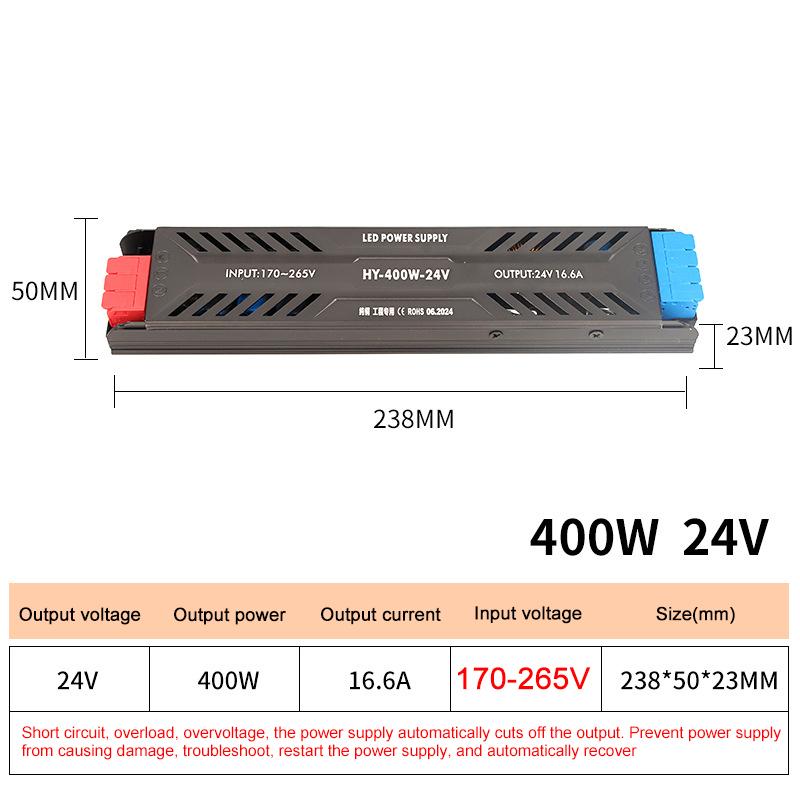 Low voltage switching power supply 12 V100 WLED light box power supply linear track power supply electrical equipment monitoring