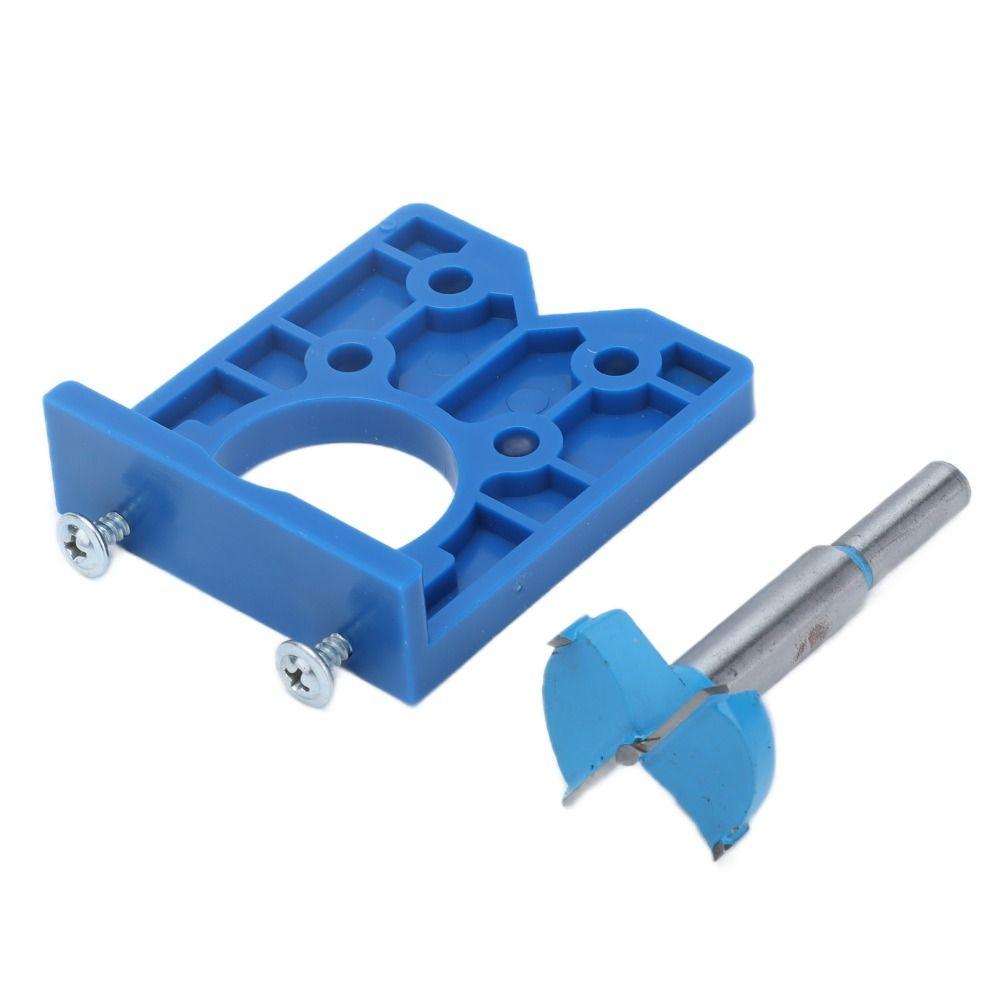 35mm Hole Cutter Concealed Hinge Jig Kit