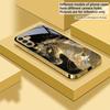 Ruishou Golden Steed For Samsung A73 A72 A71 A42 A56 A55 A54 A53 A52s A52 A51 A36 A35 A34 A33 A32 A16 14 Golden glass phone case