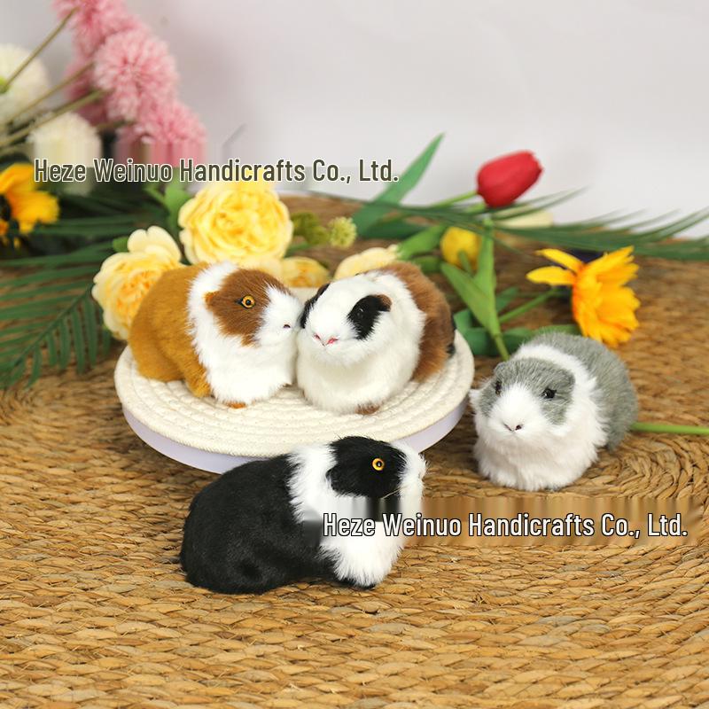 Plush Guinea Pig & Hamster Home Ornament Model