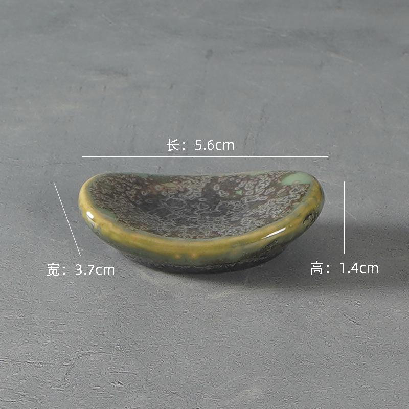 Japanese Ceramic Chopstick Rest Kiln Change Glaze Creative Chopstick Holder for Home Restaurant Table Setting Utensil Stand Gift