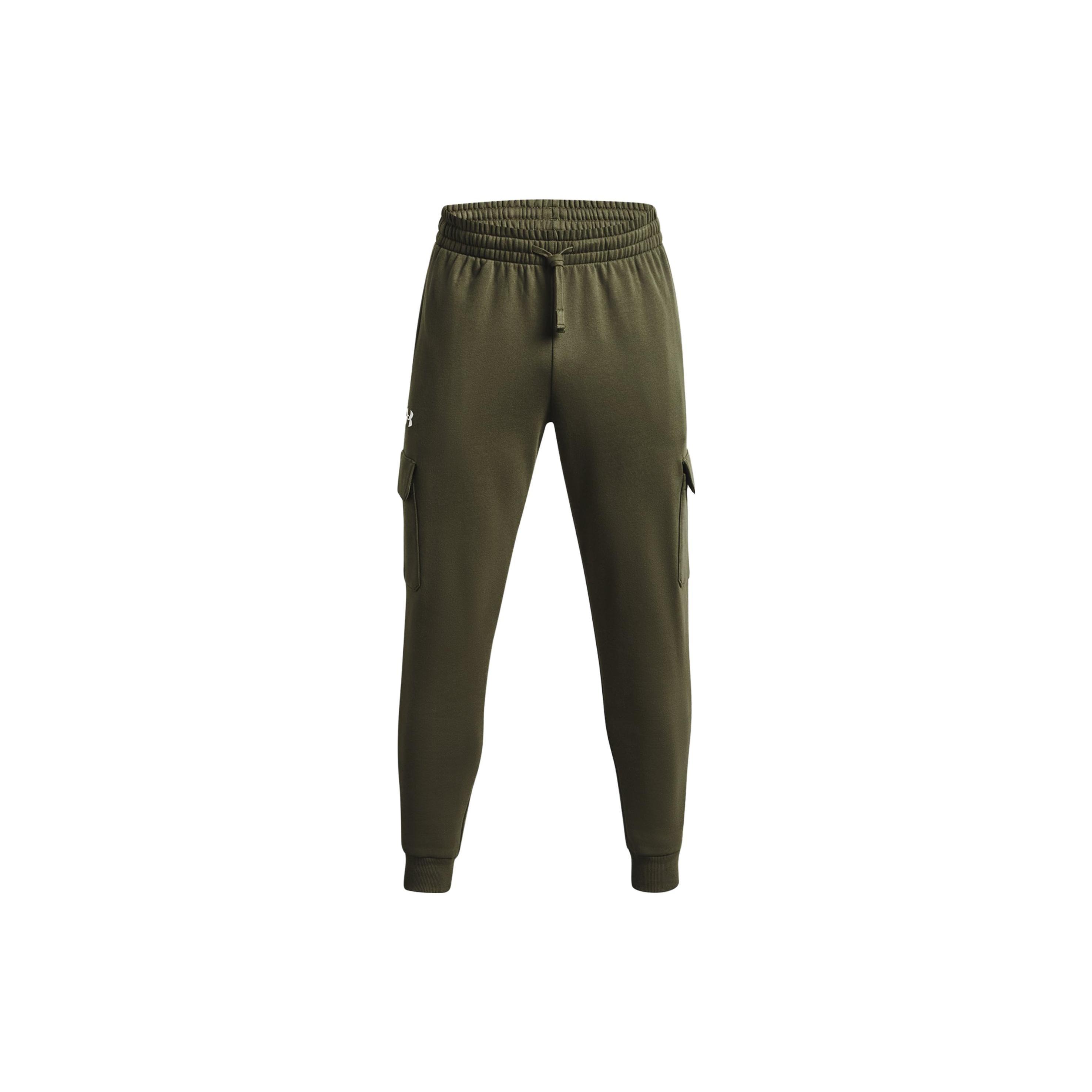 Under Armour Rival Fleece Cargo Joggers Olive Green Men s 1382134-390 XXL