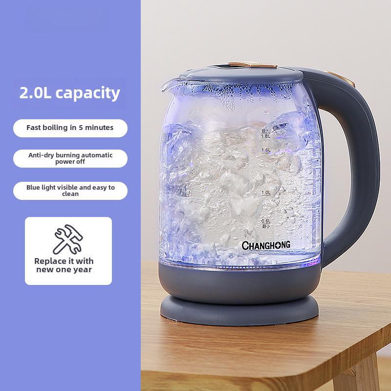 Hemisphere Electric Glass Kettle for Home or Office - Automatic Small Tea Maker