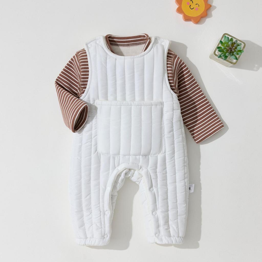 Baby Autumn/Winter Romper & Sweatshirt Set for Newborns, Boys & Girls - Anyang Children's Clothing