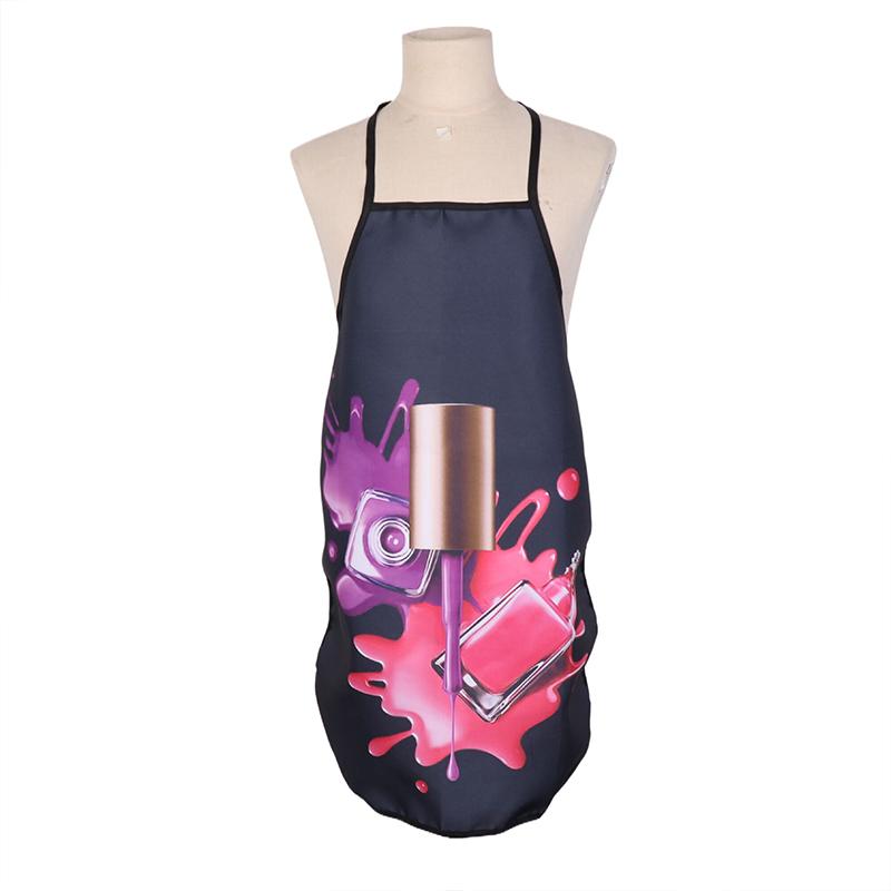 Design Nail Polish Apron For Women Gift Cleaning Pinafore Home Cooking Accessories Apron