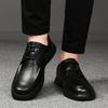 Genuine Leather Men's Shoes Comfortable Soft Lace - up Business Shoes Non - slip Rubber Sole Lightweight Formal Office Shoes