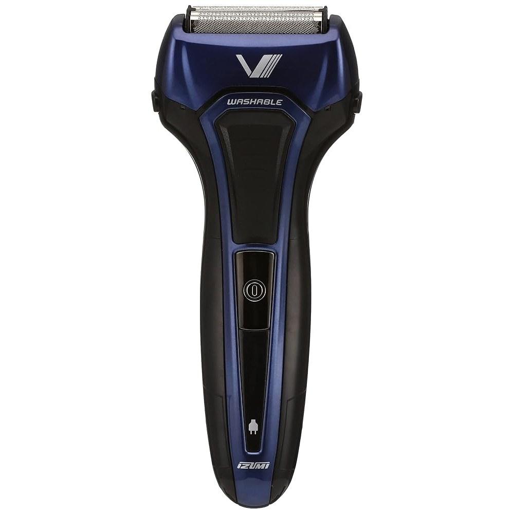 Japanese Product IZUMI Electric Shaver Solid Series 4-Blade Washable Blue (Includes Replacement Blade + 1 Unit)