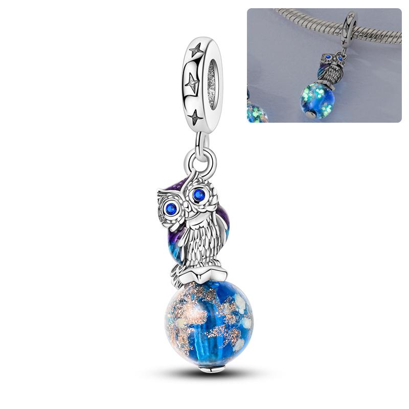 Luminous Copper Glowinthedark Firefly Charm Pendant Compatible With Authentic Charm Bead Charms Bracelets Bead for Women Diy Fine Jewellery