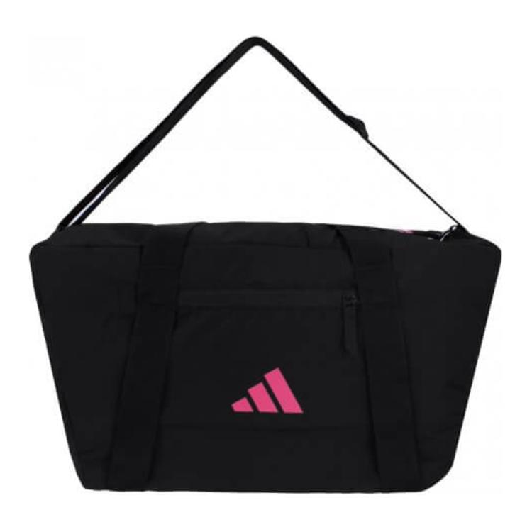 New Adidas Polyester Portable One Shoulder Crossbody Gym Bag Large Women's Black HT2447
