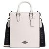 Dylan 20 Detachable Shoulder Strap Zipper Closure Pebble Leather Shoulder Crossbody Handbag Small Men Handbags Bronze Chalk CT910-QBCHK