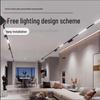 Recessed Magnetic Track Light: Concealed Linear Spotlight for Living Rooms, Bedrooms, Hallways & Household Surfaces
