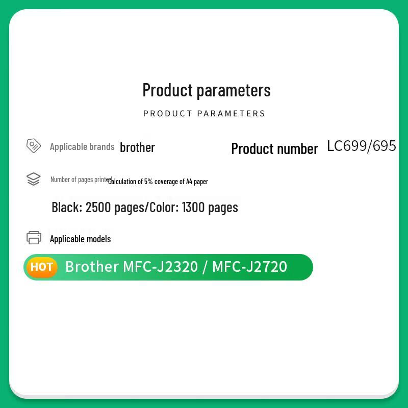 Compatible Brother LC699/LC695XL Ink Cartridge Set