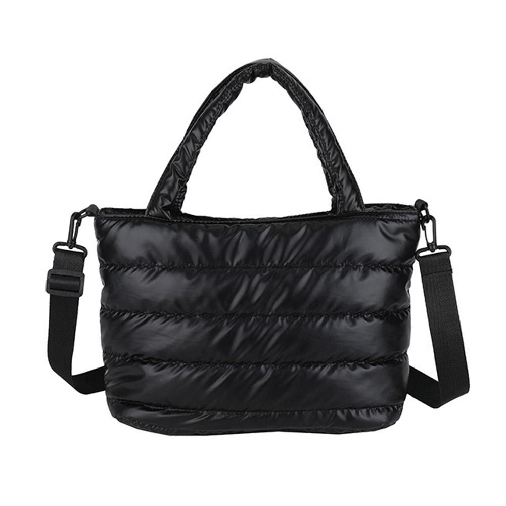 Christmas Bags Women Winter Handbags Mobile Space Glossy Female Bags Cotton-padded Jacket Shoulder Handbag