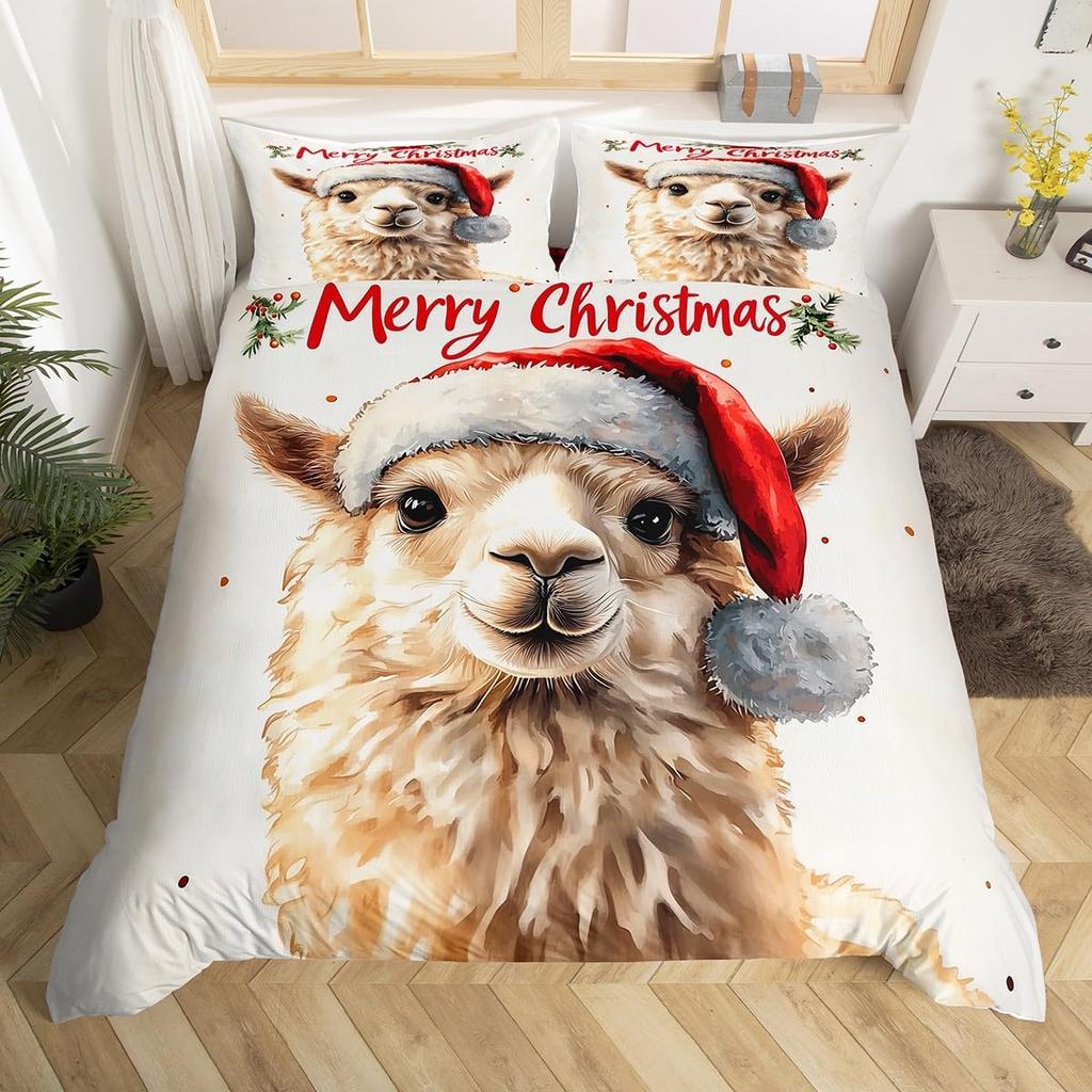 Comforter Christmas King Size Cute Dog Boys Girls Bohemian Room Decor Animal Bedding Collection 3 Piece Set