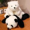 Süßes Weiches Flauschiges Tier Panda Waschbär Bodenkissen Liegende Haltung Bär Simulationstier Kindergeschenke Geschenke