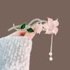Ancient Style Lily Tulip Tassel Twist Hair Clip for Hanfu Updo