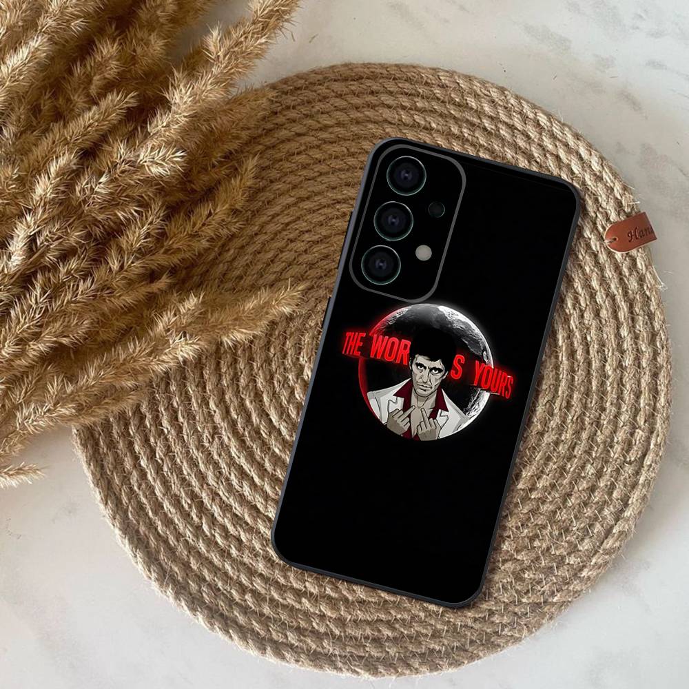 

S-Scarface 1983 Film Phone Case For Samsung S25,S24,S21,S22,S23,S30,Ultra,S20,Plus,Fe,Lite,Note,10,9,5G Black Cover Samsung S205G