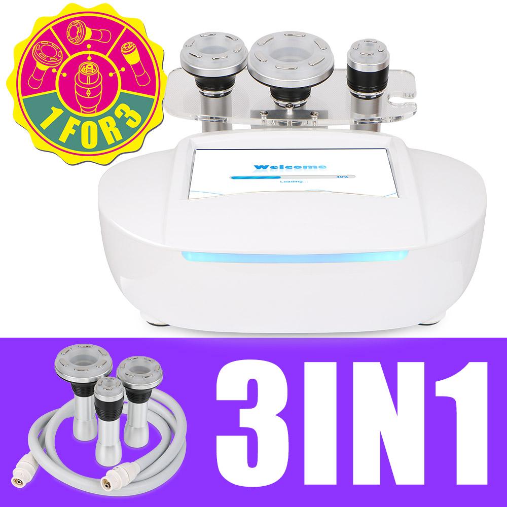 3 i 1 Vakuum RF Foton Hudstramning Kroppscellulittfjerning Slankemaskin